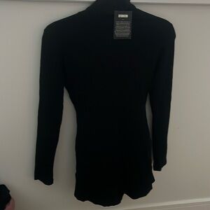 NWT Reformation black size medium Ervilla bodysuit/jumpsuit